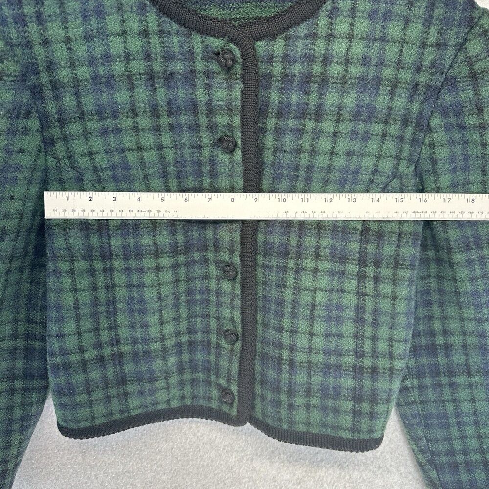 Lands End Womens Knit Sweater Size 10 Regular 100% Wool Button Up Long Sleeve - Picture 3 of 9